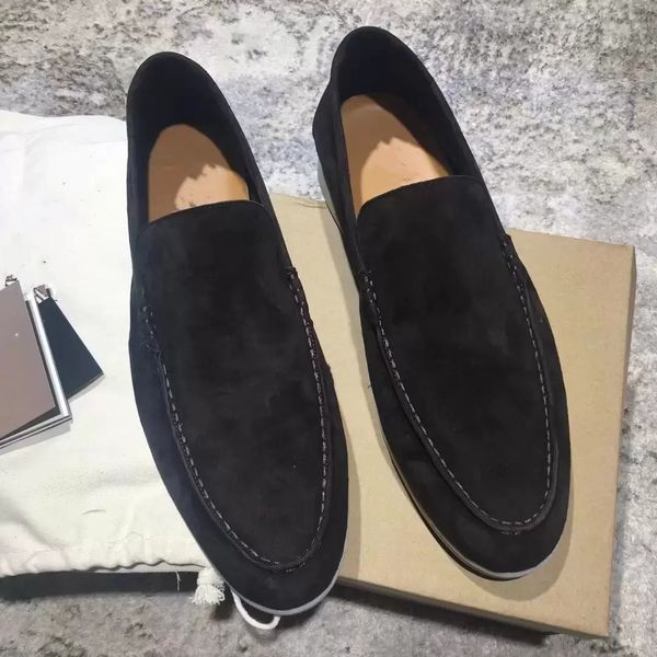 luxury loro suede shoes summer charms embellished walk suede loafers couple genuine mens womens leather casual slip on flats for men women f, Black
luxury loro suede shoes summer charms embellished walk suede loafers couple genuine mens womens leather casual slip on flats for men women f, Black