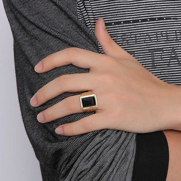 latest trend large inlay black exquisite zircon gold color ring men's charm domineering street party jewelry, Silver
latest trend large inlay black exquisite zircon gold color ring men's charm domineering street party jewelry, Silver