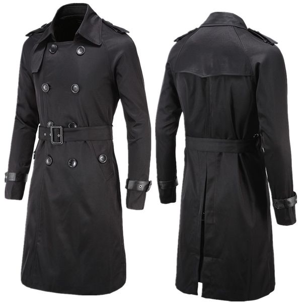 men's jackets mens spring autumn windbreak overcoat long trench coats with belt male pea coat double breasted peacoat w03 230308, Black;brown
men's jackets mens spring autumn windbreak overcoat long trench coats with belt male pea coat double breasted peacoat w03 230308, Black;brown