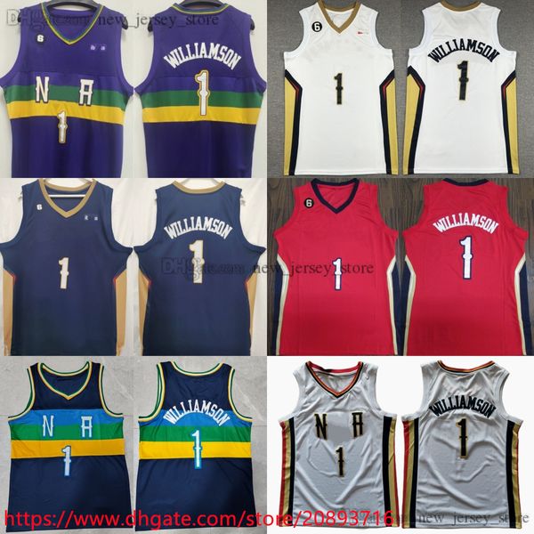 ncaa basketball 1 zionwilliamson jersey stitched with 6 patch white black purple city jerseys blue red shorts
ncaa basketball 1 zionwilliamson jersey stitched with 6 patch white black purple city jerseys blue red shorts