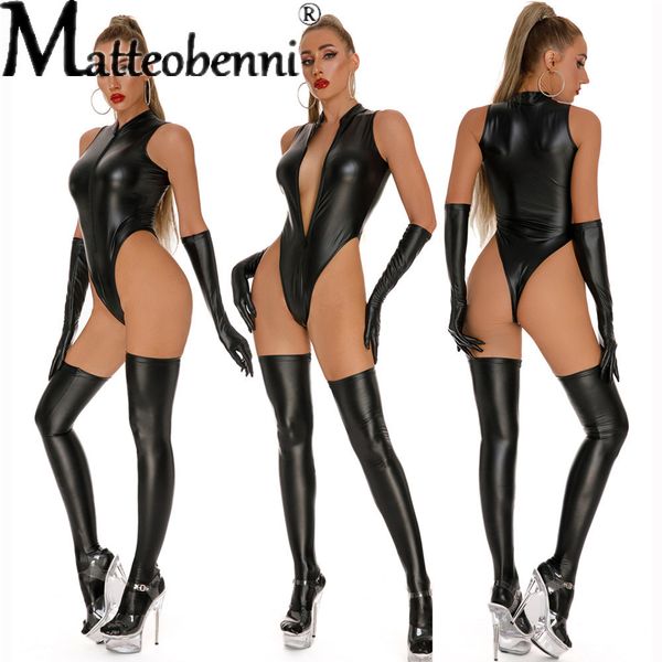 set women pu faux leather latex bodysuit gloves stocking high cut lingerie tights catsuit thong stage wear 230307, Red;black
set women pu faux leather latex bodysuit gloves stocking high cut lingerie tights catsuit thong stage wear 230307, Red;black