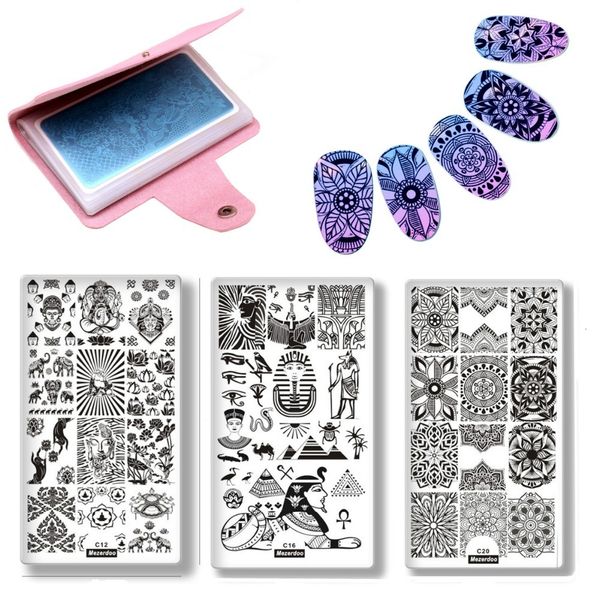 nail art templates buddha pharaoh mandala manicure polish stamping 4pcset template s image plates with leather plate holder 230307, White
nail art templates buddha pharaoh mandala manicure polish stamping 4pcset template s image plates with leather plate holder 230307, White