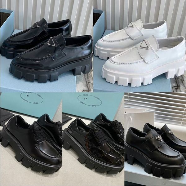 with box prad shoes dress shoes bright loafers with pop comfort monolith women casual loafers black genuine leather platform sole shoe po mr
with box prad shoes dress shoes bright loafers with pop comfort monolith women casual loafers black genuine leather platform sole shoe po mr