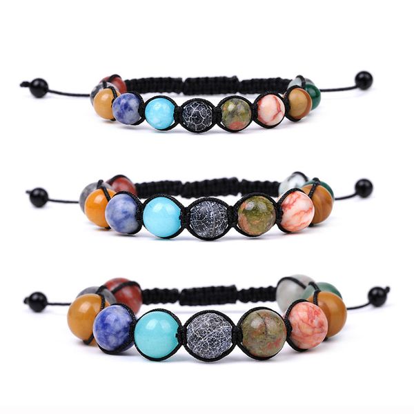8mm 10mm natural stone handmade rope braided charm bracelets beaded fashion jewelry for women men, Golden;silver
8mm 10mm natural stone handmade rope braided charm bracelets beaded fashion jewelry for women men, Golden;silver
