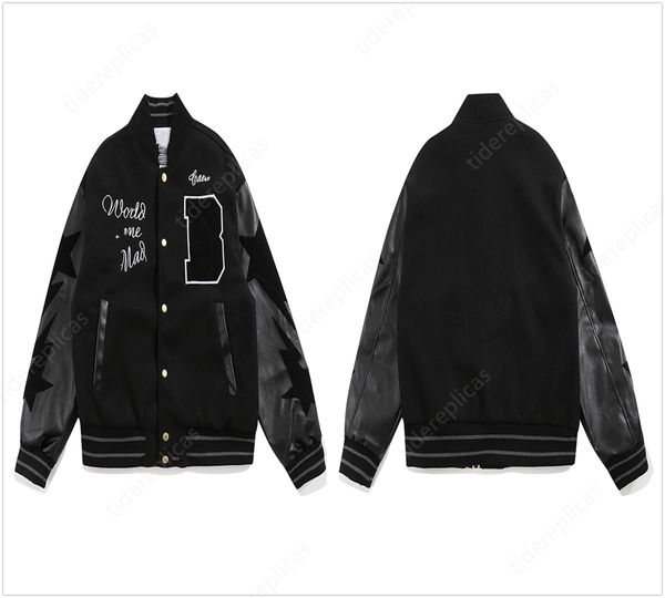 2023 mens designer cotton coat baseball jacket windbreaker windbreak varsity lightning letter stitching single breasted color block stand co, Black;brown
2023 mens designer cotton coat baseball jacket windbreaker windbreak varsity lightning letter stitching single breasted color block stand co, Black;brown