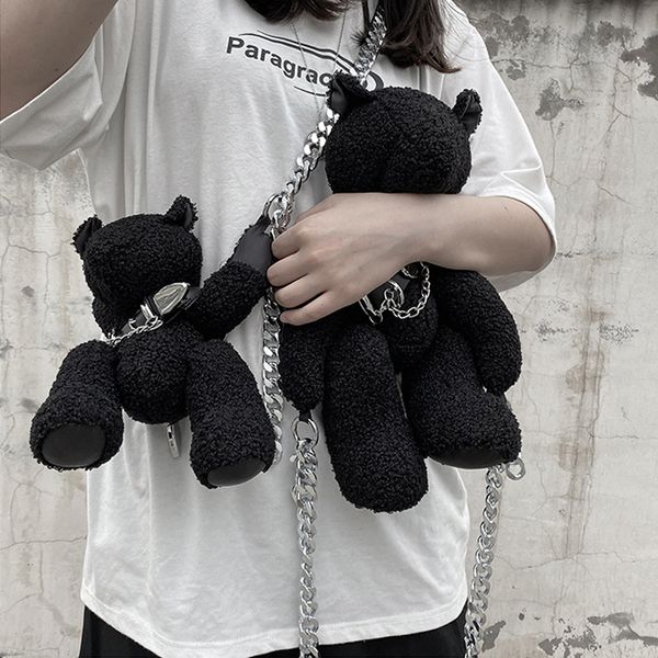 evening bags luxury designer handbag for women fashion girls cute black plush doll bear purse chain zipper casual crossbody shoulder bag 230
evening bags luxury designer handbag for women fashion girls cute black plush doll bear purse chain zipper casual crossbody shoulder bag 230