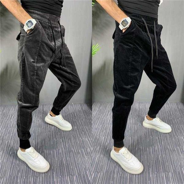 men's pants autumn corduroy pants men's trousers koreanstyle trendy slim fit ankle banded jogger pants male corduroy casual crossp, Black
men's pants autumn corduroy pants men's trousers koreanstyle trendy slim fit ankle banded jogger pants male corduroy casual crossp, Black