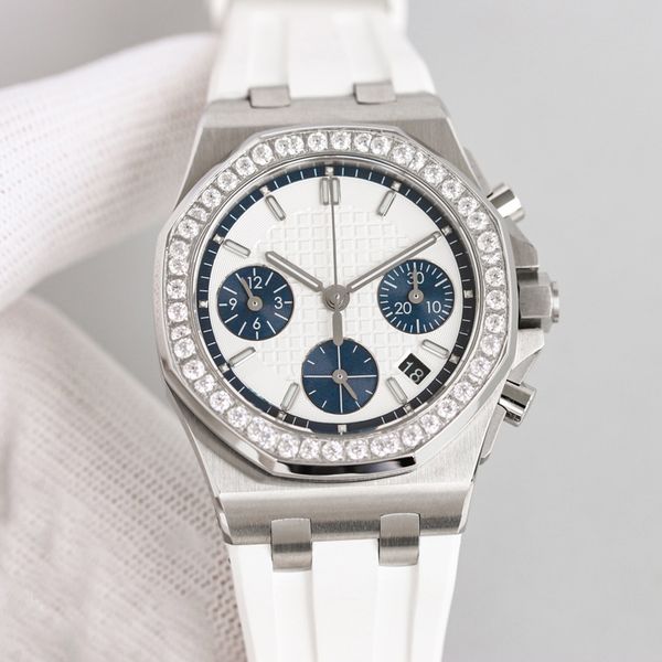 chronograph womens watch automatic mechanical movement watch 37mm fashion business wristwatch montre de luxe for ladies, Slivery;brown
chronograph womens watch automatic mechanical movement watch 37mm fashion business wristwatch montre de luxe for ladies, Slivery;brown