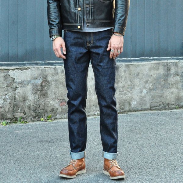 men's jeans saucezhan 310xx-18oz jeans for men selvedge denim jeans slim fit autumn and winter jeans pants zipper fly heavyweight 23030, Blue
men's jeans saucezhan 310xx-18oz jeans for men selvedge denim jeans slim fit autumn and winter jeans pants zipper fly heavyweight 23030, Blue