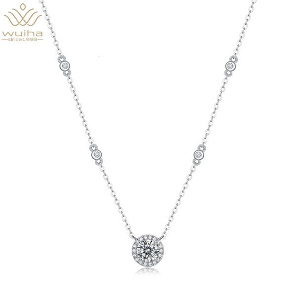 pendant necklaces wuiha real 925 sterling silver 6 5mm vvs1 d color diamonds anniversary for women gift drop 230307
pendant necklaces wuiha real 925 sterling silver 6 5mm vvs1 d color diamonds anniversary for women gift drop 230307