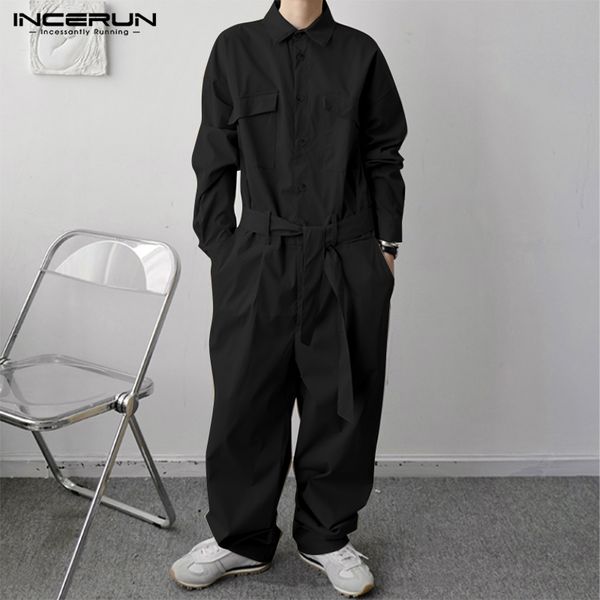 women s pants s incerun 2023 korean style men s loose large pocket tooling rompers fashion casual male personalized long sleeve jumpsuits s, Black;white
women s pants s incerun 2023 korean style men s loose large pocket tooling rompers fashion casual male personalized long sleeve jumpsuits s, Black;white