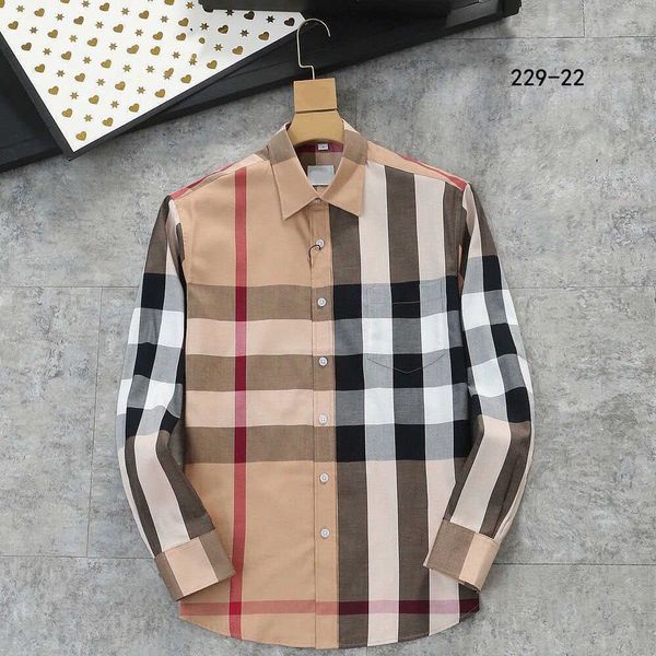 23ss brand designer shirt mens fashion classic plaid pocket long-sleeved shirt autumn new british business casual quality large shirt, White;black
23ss brand designer shirt mens fashion classic plaid pocket long-sleeved shirt autumn new british business casual quality large shirt, White;black