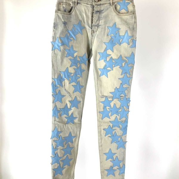 jeans men pants ammir fashion brand blue star leather cutting water slim fit denim high street designer niche ins celebrity casual leisure g
jeans men pants ammir fashion brand blue star leather cutting water slim fit denim high street designer niche ins celebrity casual leisure g
