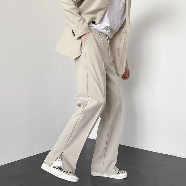 men's pants grey khaki black suit men fashion society mens dress korean loose straight wide leg formal trousers 230307
men's pants grey khaki black suit men fashion society mens dress korean loose straight wide leg formal trousers 230307