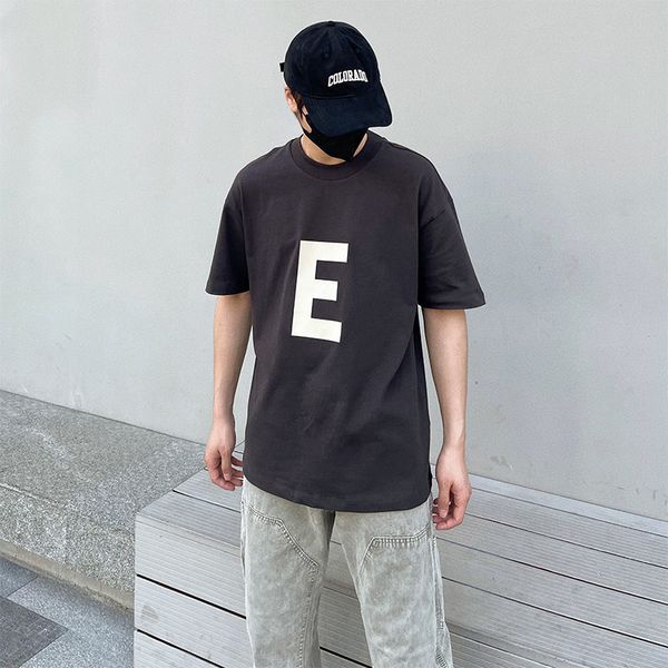 double-thread high street e-word flocking new short-sleeved men's t-shirt, White;black
double-thread high street e-word flocking new short-sleeved men's t-shirt, White;black