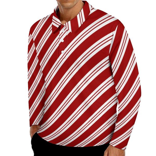 men's polos christmas print polo shirt mens red stripes casual spring fashion turndown collar long sleeve graphic oversized ts 230308, White;black
men's polos christmas print polo shirt mens red stripes casual spring fashion turndown collar long sleeve graphic oversized ts 230308, White;black