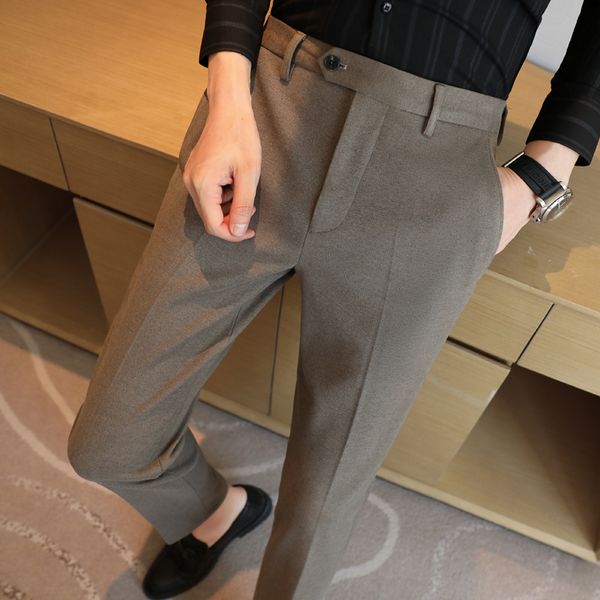 men's pants autumn winter thickened starry sky woolen suit pant business slim dress social casual 230307, Black
men's pants autumn winter thickened starry sky woolen suit pant business slim dress social casual 230307, Black