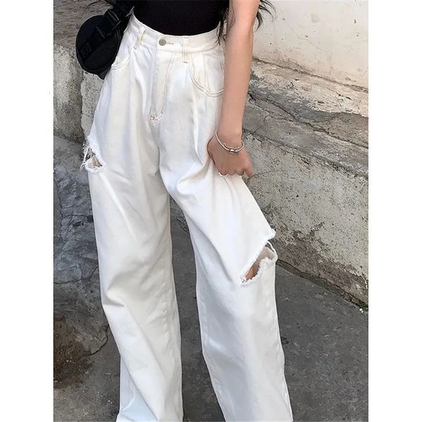 men's jeans cotton high waisted with holes white pockets casual straight denim pants korean bf loose wide leg jean streetwear trousers, Blue
men's jeans cotton high waisted with holes white pockets casual straight denim pants korean bf loose wide leg jean streetwear trousers, Blue