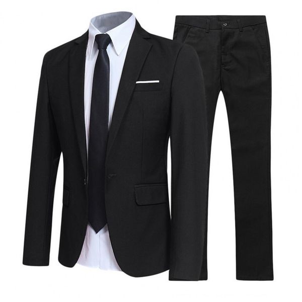 men's suits blazers formal business wedding 2 pieces suit blazers jacket trousers pants vest trousers dress waistcoat men suits for wed, White;black
men's suits blazers formal business wedding 2 pieces suit blazers jacket trousers pants vest trousers dress waistcoat men suits for wed, White;black