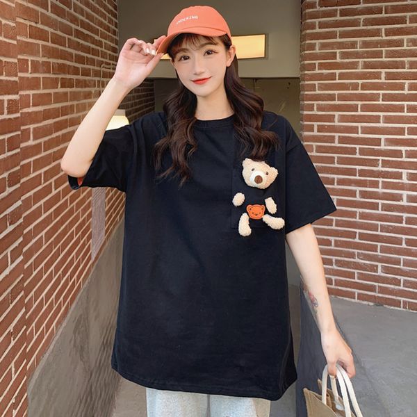 women s t shirt summer women harajuku cute real toy bear in pocket t shirt street oversized loose short sleeve tee kawaii 2xl 230307, White
women s t shirt summer women harajuku cute real toy bear in pocket t shirt street oversized loose short sleeve tee kawaii 2xl 230307, White
