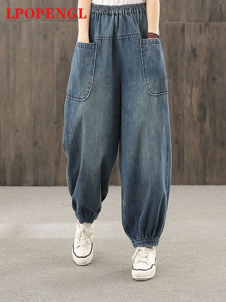 women's jeans jeans women streetwear jeans strass harem pants denim female korean fashion loose stitching pocket high waist trouser 230, Blue
women's jeans jeans women streetwear jeans strass harem pants denim female korean fashion loose stitching pocket high waist trouser 230, Blue