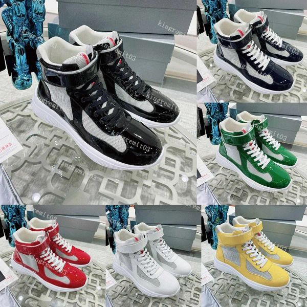 with box prad shoes america cup sneakers designer mens casual shoes leather patent flat trainers black mesh lace-up trainer with box nl
with box prad shoes america cup sneakers designer mens casual shoes leather patent flat trainers black mesh lace-up trainer with box nl