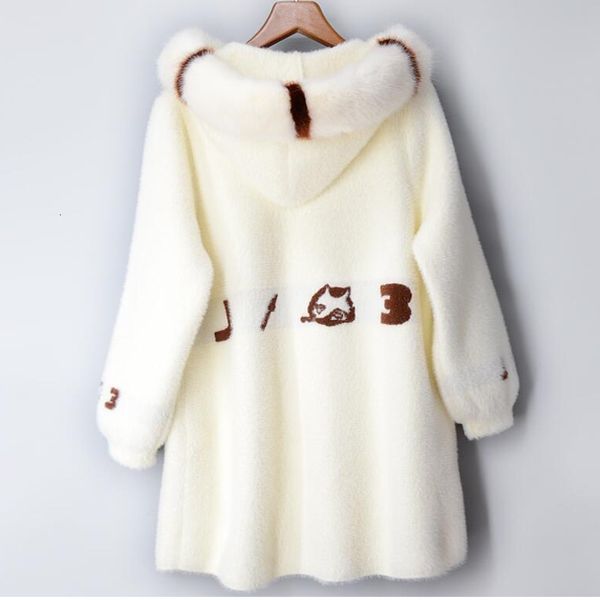 women's knits tees 7420 winter mohair coat women loose casual knitted sweater hooded ladies letters thick warm long cardigan female har, White
women's knits tees 7420 winter mohair coat women loose casual knitted sweater hooded ladies letters thick warm long cardigan female har, White