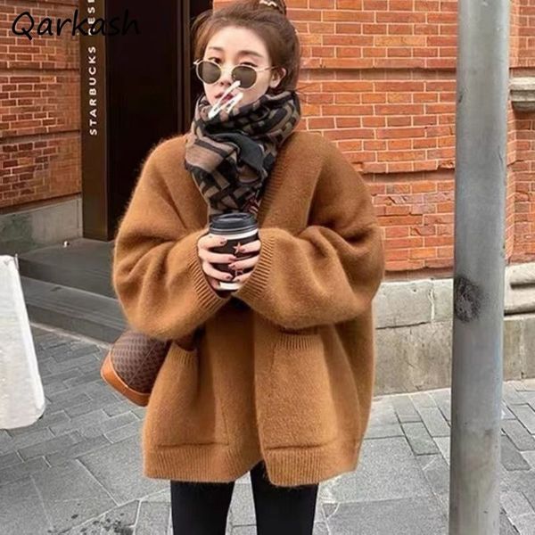 women's knits tees sweater knitting cardigan women loose solid autumn clothes warm fashion casual korean vintage females long sleeve de, White
women's knits tees sweater knitting cardigan women loose solid autumn clothes warm fashion casual korean vintage females long sleeve de, White