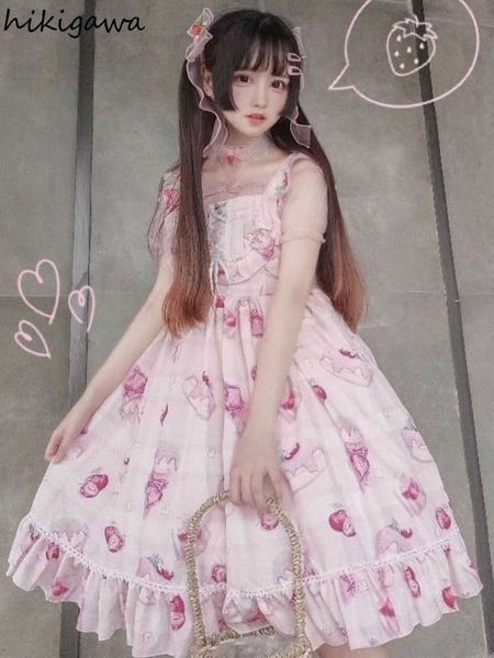 casual dresses dresses women lolita style sweet robe femme japanese sling vestido lace up ruffles kawaii summer dress 2023 vestidos de mujer, Black;gray
casual dresses dresses women lolita style sweet robe femme japanese sling vestido lace up ruffles kawaii summer dress 2023 vestidos de mujer, Black;gray