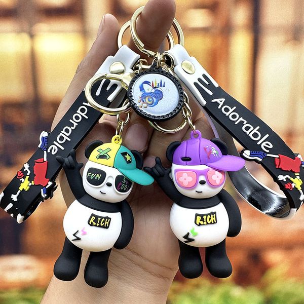 luxurys designers keychain car key chain hip hop panda keychains design versatile fashion leisure men women bag pendant accessories, Silver
luxurys designers keychain car key chain hip hop panda keychains design versatile fashion leisure men women bag pendant accessories, Silver
