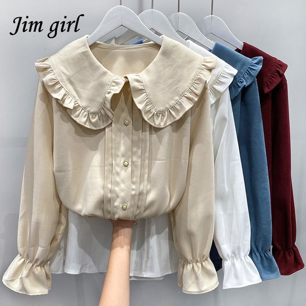 women's blouses shirts vintage sweet peter pan collar blouse women korean preppy style puff sleeve white shirts office lady elegant des
women's blouses shirts vintage sweet peter pan collar blouse women korean preppy style puff sleeve white shirts office lady elegant des