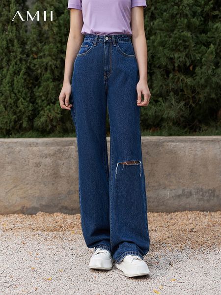 women's jeans amii 2023 spring cotton jean french fashion hollow high waist loose wide leg pants dark blue denim 12240226 230308
women's jeans amii 2023 spring cotton jean french fashion hollow high waist loose wide leg pants dark blue denim 12240226 230308