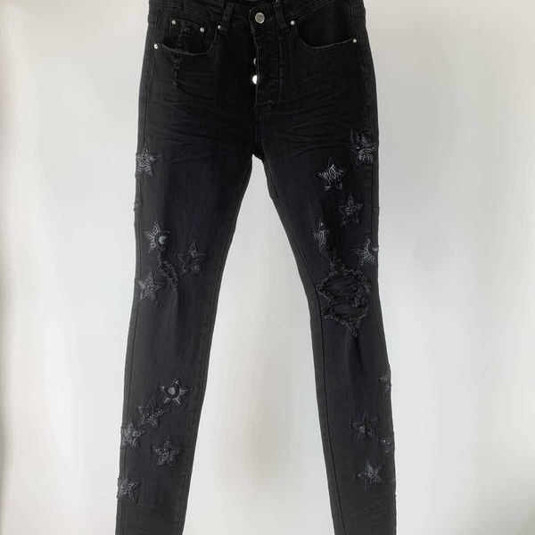 jeans men pants ammir embroidery five-pointed star cashew black slim casual trend fashion designer brand niche ins celebrity leisure, Blue
jeans men pants ammir embroidery five-pointed star cashew black slim casual trend fashion designer brand niche ins celebrity leisure, Blue