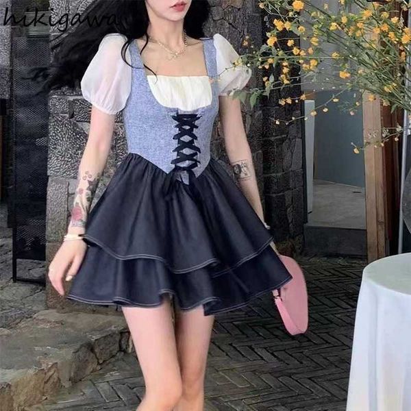 casual dresses 2023 vestidos de mujer sweet dresses for women square collar puff sleeve summer bandage slim y2k dress korean cute robe femme, Black;gray
casual dresses 2023 vestidos de mujer sweet dresses for women square collar puff sleeve summer bandage slim y2k dress korean cute robe femme, Black;gray