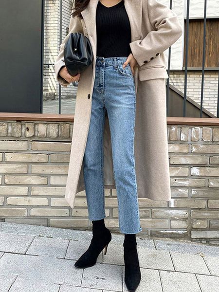 women's jeans classic jeans for women high waist ankle length straight pants fashion slim fit washed female denim trousers boyfriend gi, Blue
women's jeans classic jeans for women high waist ankle length straight pants fashion slim fit washed female denim trousers boyfriend gi, Blue