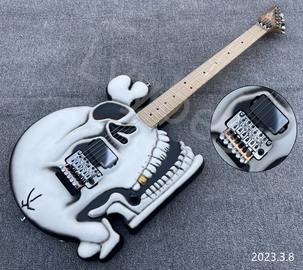 electric guitar skull body shape maple neck and maple fingerboard high glossy finished oil body emg active pickup with battery
electric guitar skull body shape maple neck and maple fingerboard high glossy finished oil body emg active pickup with battery
