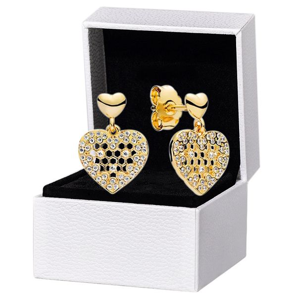 gold plated sparkling love hearts stud earring for pandora 925 sterling silver designer wedding jewelry for women girlfriend gift earrings w, Golden;silver
gold plated sparkling love hearts stud earring for pandora 925 sterling silver designer wedding jewelry for women girlfriend gift earrings w, Golden;silver