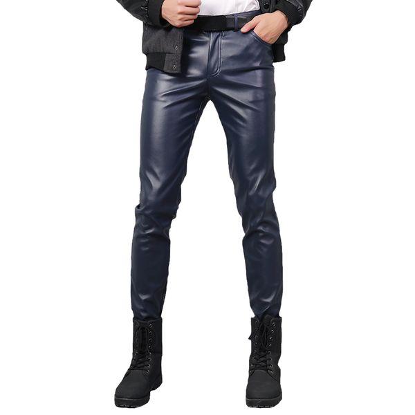 women's pants s tsingyi spring summer moto skinny elastic faux leather men black gold white thin pu trousers brand clothing 230308, Black;white
women's pants s tsingyi spring summer moto skinny elastic faux leather men black gold white thin pu trousers brand clothing 230308, Black;white