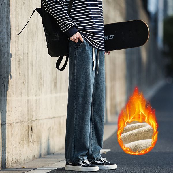 men's jeans japanese street men's wool jeans winter loose straight wide leg pants vintage baggy warm fleece jeans black blue jeans
men's jeans japanese street men's wool jeans winter loose straight wide leg pants vintage baggy warm fleece jeans black blue jeans