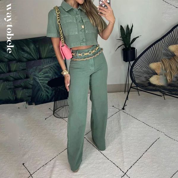 women s two piece pants waytobele women set fashion solid short sleeve lapel high waist wide leg loose sets without belt streetwear 230307, White
women s two piece pants waytobele women set fashion solid short sleeve lapel high waist wide leg loose sets without belt streetwear 230307, White