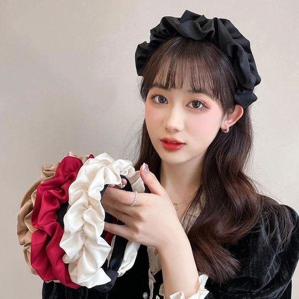 ruoshui women elegant wrinkle wide-brimmed hairband solid color korean style headband head hoop girls fashion hair accessories, Silver
ruoshui women elegant wrinkle wide-brimmed hairband solid color korean style headband head hoop girls fashion hair accessories, Silver