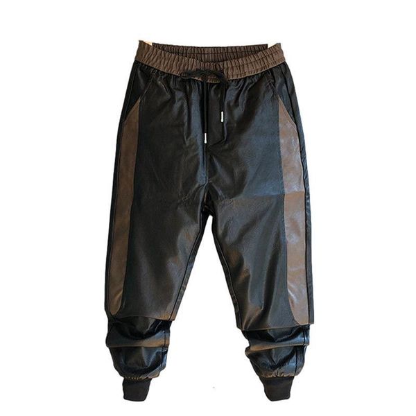 women's pants s idopy arrival autumn winter mens korean hip hop faux leather harem patchwork drawstring elastic waist pu joggers 230308, Black;white
women's pants s idopy arrival autumn winter mens korean hip hop faux leather harem patchwork drawstring elastic waist pu joggers 230308, Black;white