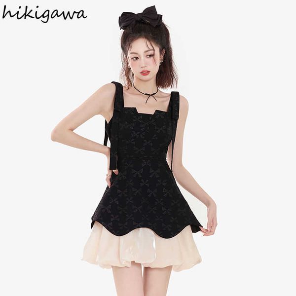 casual dresses 2023 vestidos de mujer summer woman dress chic fake tow black robe femme ruffles lsing mini dresses korean y2k clothes z0306, Black;gray
casual dresses 2023 vestidos de mujer summer woman dress chic fake tow black robe femme ruffles lsing mini dresses korean y2k clothes z0306, Black;gray