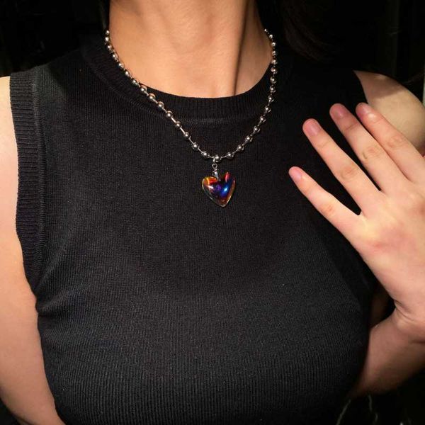 pendant necklaces 2023 korean fashion love heart necklaces for women cute colorful hearts pendants necklaces girls kpop jewelry on the neck, Silver
pendant necklaces 2023 korean fashion love heart necklaces for women cute colorful hearts pendants necklaces girls kpop jewelry on the neck, Silver