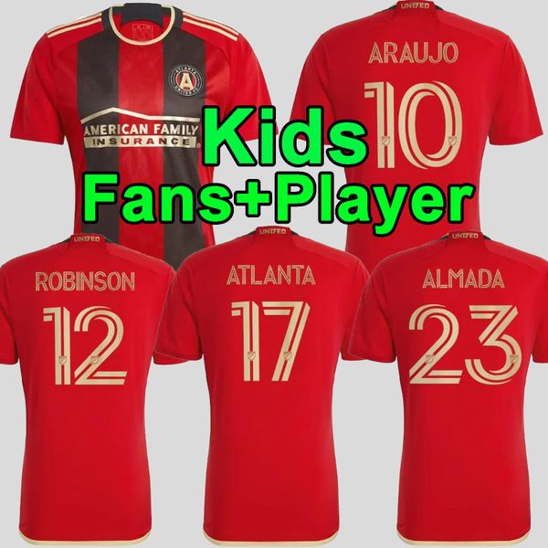 23 24 mls atlanta united fc soccer jerseys 2023 2024 home maillots de foot martinez barco robinson araujo almada men kids football shirt, Black;yellow
23 24 mls atlanta united fc soccer jerseys 2023 2024 home maillots de foot martinez barco robinson araujo almada men kids football shirt, Black;yellow