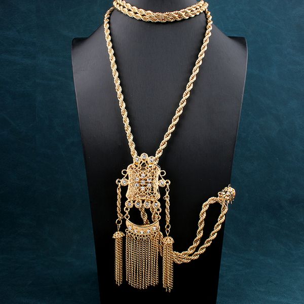 pendant necklaces algerian wedding necklace long chain gold plated tassels with crystals arabic women shoulder chest jewelry 230307, Silver
pendant necklaces algerian wedding necklace long chain gold plated tassels with crystals arabic women shoulder chest jewelry 230307, Silver