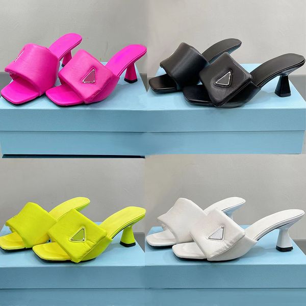 womens beach slippers famous classic triangle buckle decoration middle heel down fill summer designer fashion flops leather lady brand slide, Black
womens beach slippers famous classic triangle buckle decoration middle heel down fill summer designer fashion flops leather lady brand slide, Black