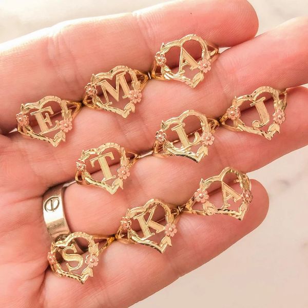 wedding rings az letter 18k gold plated customized yellow rose heart initial letter ring anillo adjustable sizes 612 mom gift 230307, Slivery;golden
wedding rings az letter 18k gold plated customized yellow rose heart initial letter ring anillo adjustable sizes 612 mom gift 230307, Slivery;golden