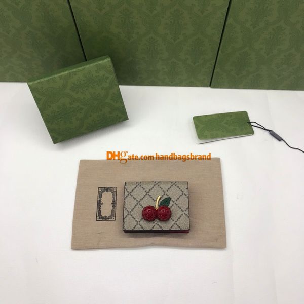 476050 leather cherry wallets classic italy short wallet luxurys designers business card holder real leather coin purse with gift box, Red;black
476050 leather cherry wallets classic italy short wallet luxurys designers business card holder real leather coin purse with gift box, Red;black