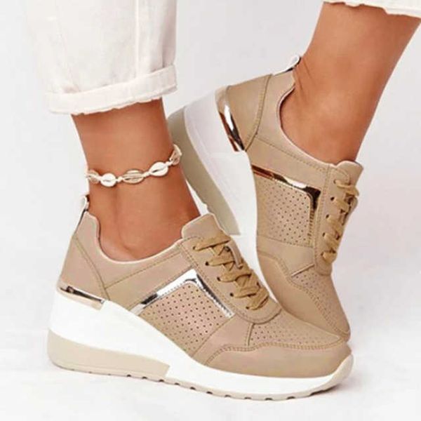 dress shoes women sneakers wedge laceup sports shoes women's vulcanized shoes casual platform ladies sneakers comfy females shoes, Black
dress shoes women sneakers wedge laceup sports shoes women's vulcanized shoes casual platform ladies sneakers comfy females shoes, Black